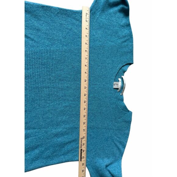 Max studio Cashmere Sweater Top Large Blue - Picture 4 of 8